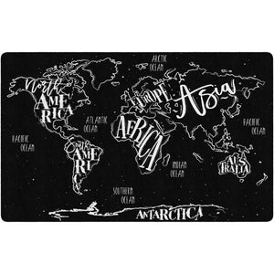 Modern World Map Rugs
