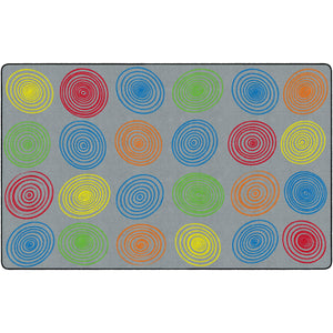 Circles Grey & Multi Rugs