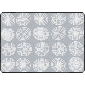 Circles Grey & White Rugs