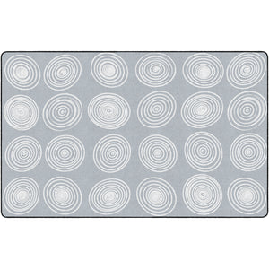 Circles Grey & White Rugs