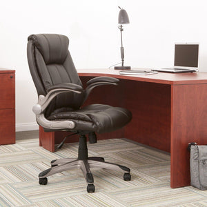 Faux Leather Mid-Back Manager's Chair