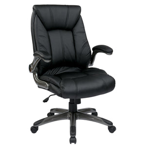 Faux Leather Mid-Back Manager's Chair