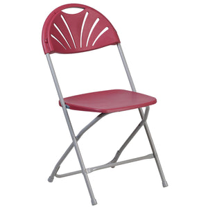 Nextgen Fan Back Plastic Folding Chair, 650 Lb. Capacity
