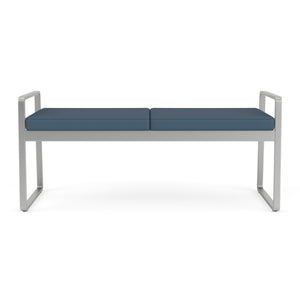 Gansett Collection Reception Seating, 2 Seat Bench, Standard Vinyl Upholstery, FREE SHIPPING
