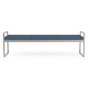 Gansett Collection Reception Seating, 3 Seat Bench, Standard Vinyl Upholstery, FREE SHIPPING