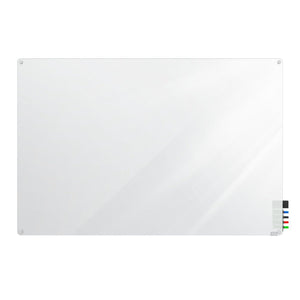 Harmony Frosted Glassboard, Non-Magnetic, Radius Corners, 4' H x 4' W
