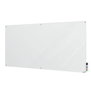 Harmony Frosted Glassboard, Non-Magnetic, Radius Corners, 4' H x 5' W