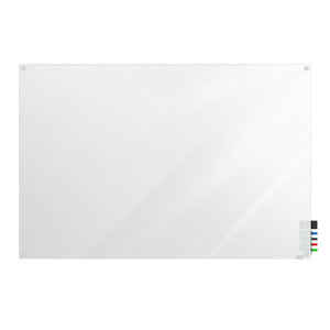 Harmony Frosted Glassboard, Non-Magnetic, Square Corners, 2' H x 3' W