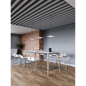 Jive Low Back Stool,  Wood Laminate Seat, Bar Height, 30"H