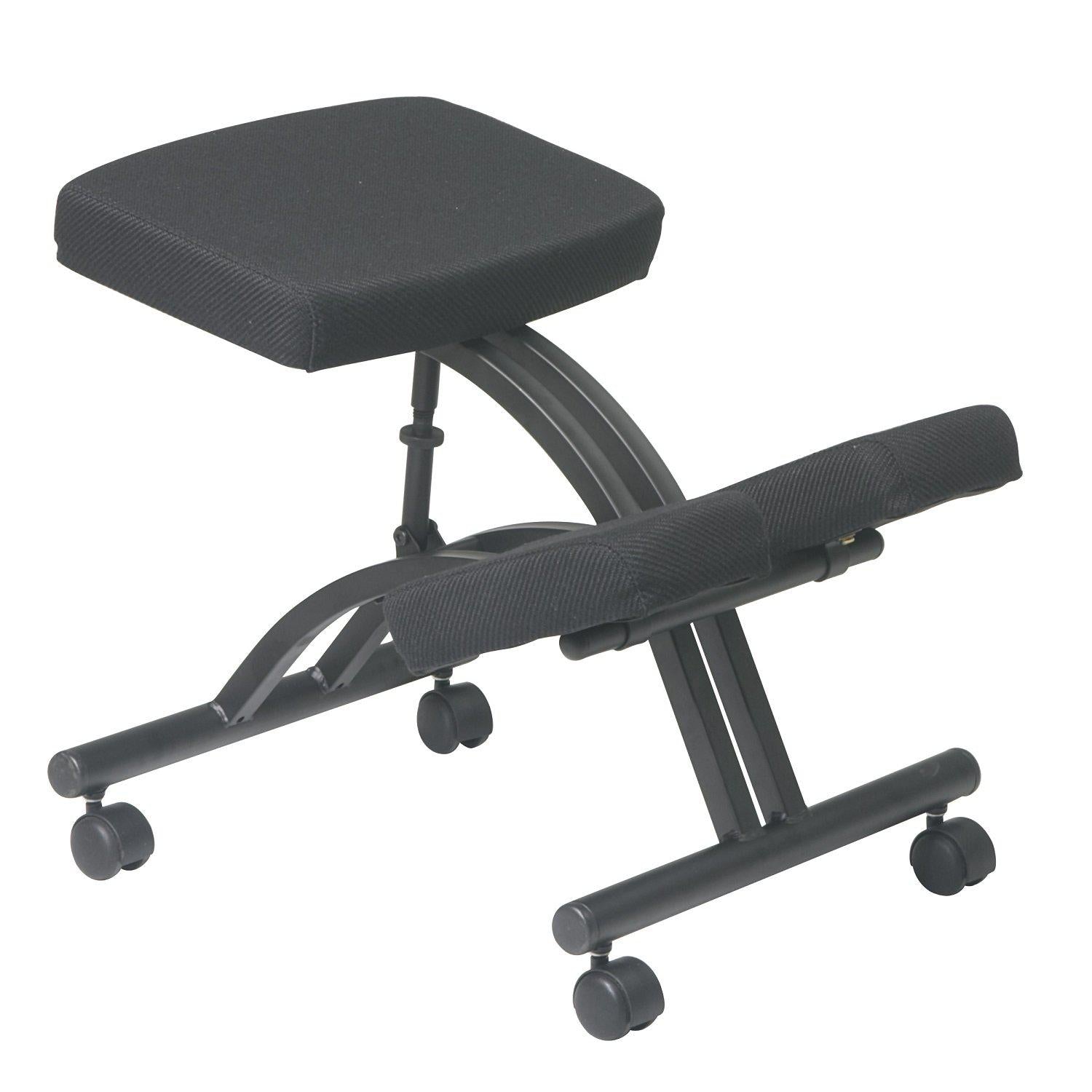 Ergonomically Designed Knee Chair with Casters and Memory Foam