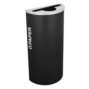 Kaleidoscope Collection 8 Gallon Half Round Indoor Recycling Receptacle