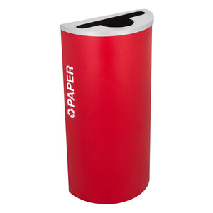 Kaleidoscope Collection 8 Gallon Half Round Indoor Recycling Receptacle