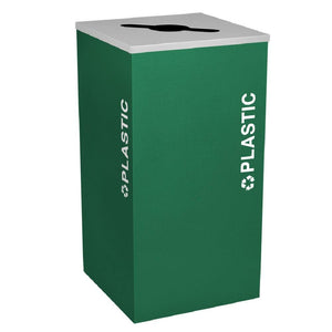 Kaleidoscope Collection 24 Gallon Square Indoor Recycling Receptacle