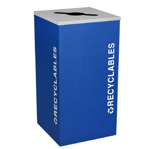 Kaleidoscope Collection 24 Gallon Square Indoor Recycling Receptacle