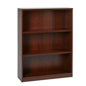 48" High 3-Shelf Laminate Bookcase with 1" Thick Shelves