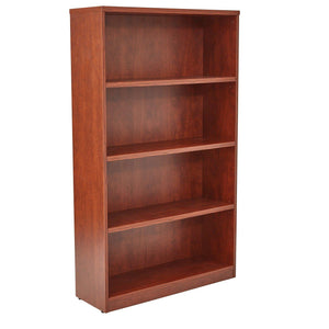 60" High 4-Shelf Laminate Bookcase with 1" Thick Shelves
