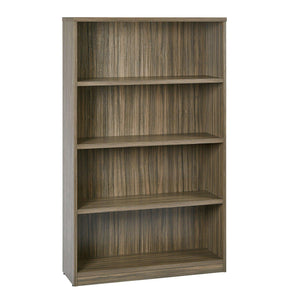 60" High 4-Shelf Laminate Bookcase with 1" Thick Shelves