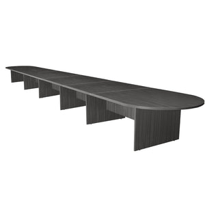 Legacy Collection 24 Ft. Modular Racetrack Conference Table with 4 Power Data Grommets