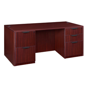 Legacy Collection 66" Double Full Pedestal Desk