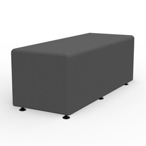 Sonik Soft Seating Rectangle Bench, 16" H