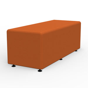 Sonik Soft Seating Rectangle Bench, 16" H