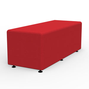 Sonik Soft Seating Rectangle Bench, 16" H