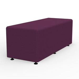 Sonik Soft Seating Rectangle Bench, 16" H
