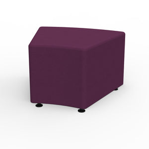 Sonik Soft Seating 30° Curved Bench, 16" H