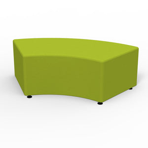 Sonik Soft Seating 60° Curved Bench, 18" H