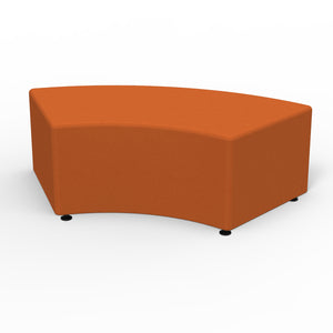 Sonik Soft Seating 60° Curved Bench, 18" H