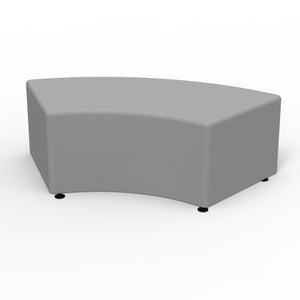 Sonik Soft Seating 60° Curved Bench, 18" H