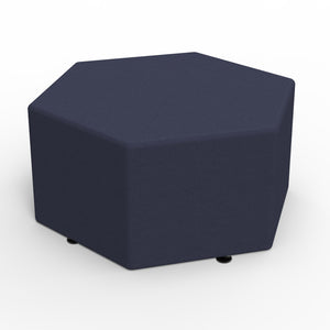 Sonik Soft Seating Hexagon Ottoman, 18" H