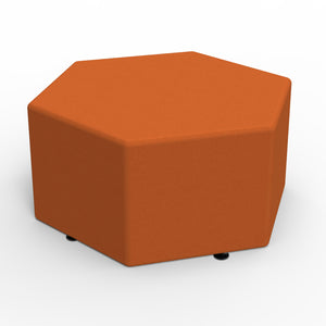 Marco Sonik Soft Seating Hexagon Ottoman, 16" H