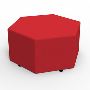 Marco Sonik Soft Seating Hexagon Ottoman, 16" H