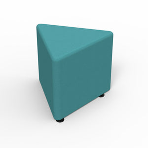 Sonik Soft Seating Triangle Ottoman, 18" H