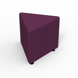 Sonik Soft Seating Triangle Ottoman, 18" H