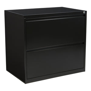 Heavy-Duty Metal Lateral File, 30" Wide, 2 Drawers