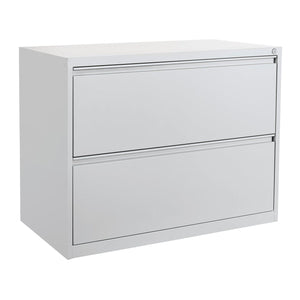 Heavy-Duty Metal Lateral File, 36" Wide, 2 Drawers