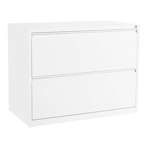 Heavy-Duty Metal Lateral File, 36" Wide, 2 Drawers