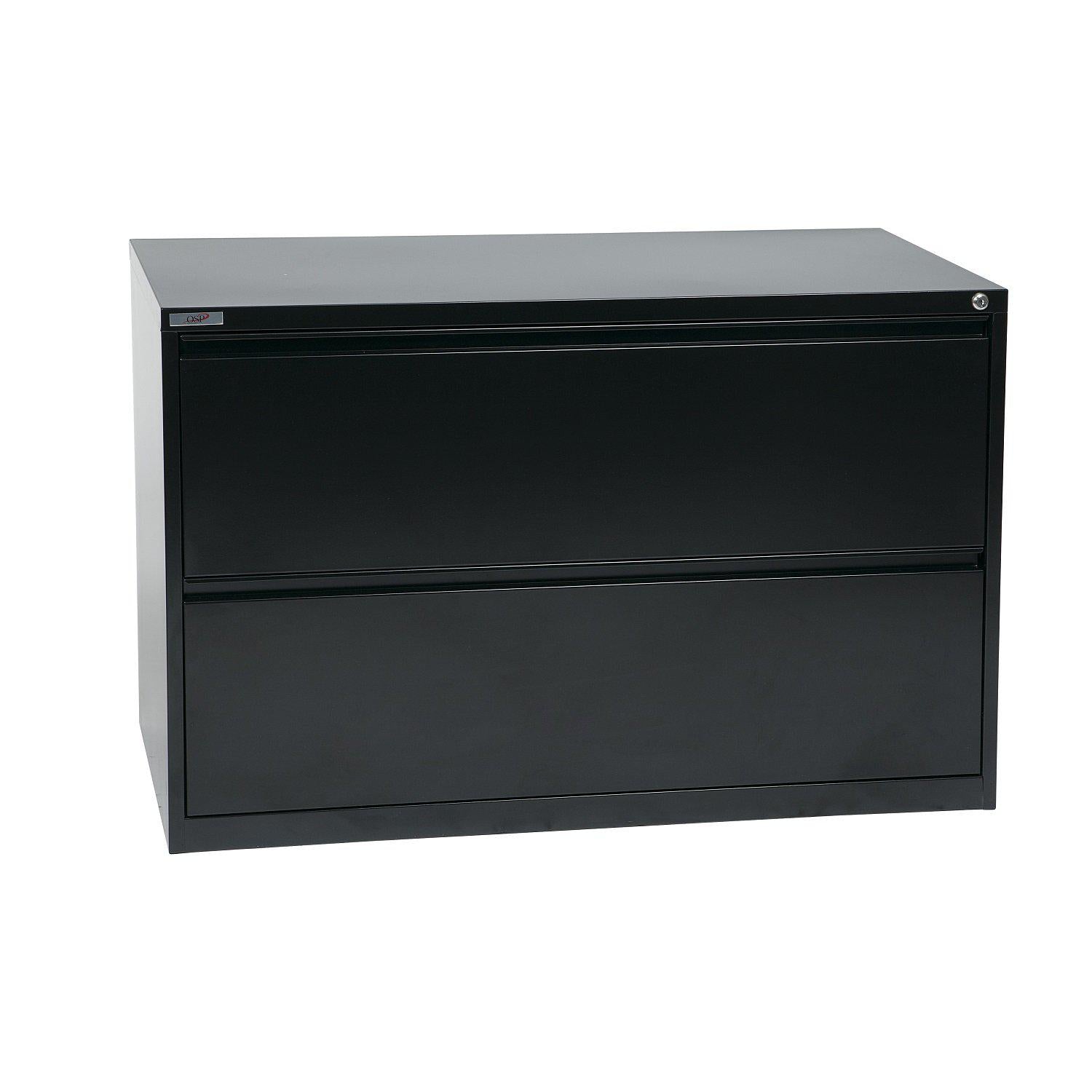 Heavy-Duty Metal Lateral File, 42" Wide, 2 Drawers