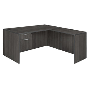 Legacy Collection 71" Single Pedestal L-Desk with 35" Return