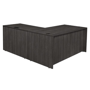 Legacy Collection 71" Single Pedestal L-Desk with 35" Return