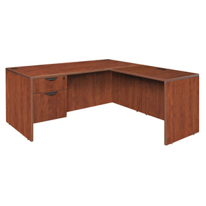 Legacy Collection 71" Single Pedestal L-Desk with 35" Return