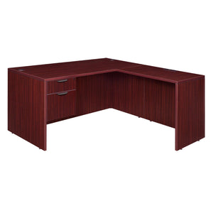 Legacy Collection 71" Single Pedestal L-Desk with 35" Return