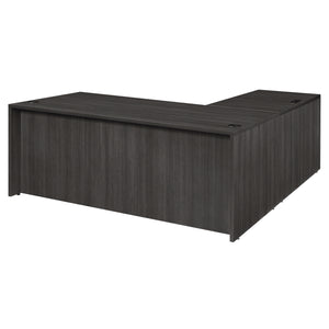 Legacy Collection 71" Single Pedestal L-Desk with 47" Return