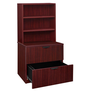 Legacy Collection Lateral File with Open Hutch