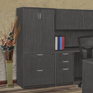 Legacy Collection Lateral File with Stackable Storage Cabinet