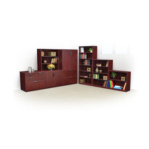 Legacy Collection Lateral File with Stackable Storage Cabinet