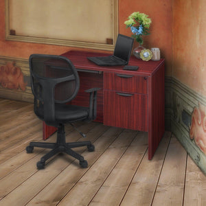 Legacy Collection 42" Single Pedestal Desk with Pencil Drawer