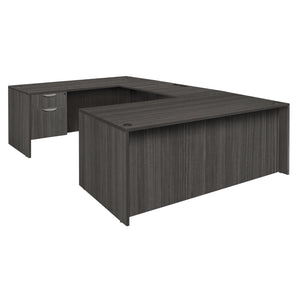Legacy Collection 71" Single Pedestal U-Desk
